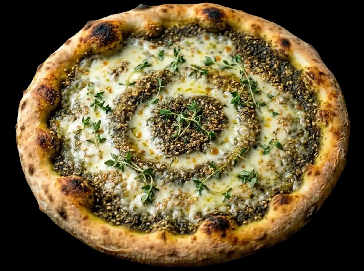 Manakisch Käse und Zaatar